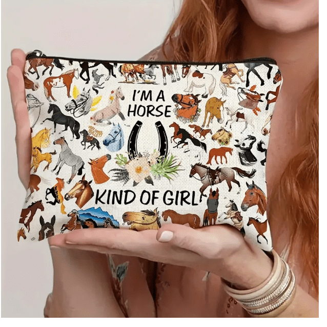 Paarden make-up tas