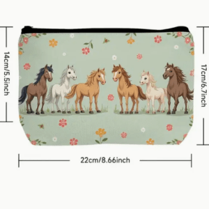 Pennen Etui paard mint groen