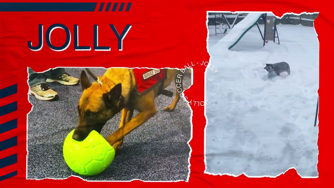 Jolly Soccer Ball Rood S (15 cm) - Afbeelding 4
