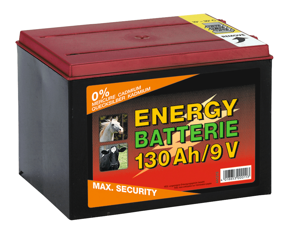 Batterij EG super 9V / 55Ah (H11,5 x L16,5 x B11,2 cm) 130 Ah