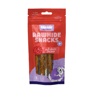 Braaaf Rawhide Roll Sticks Kip - 8 st.