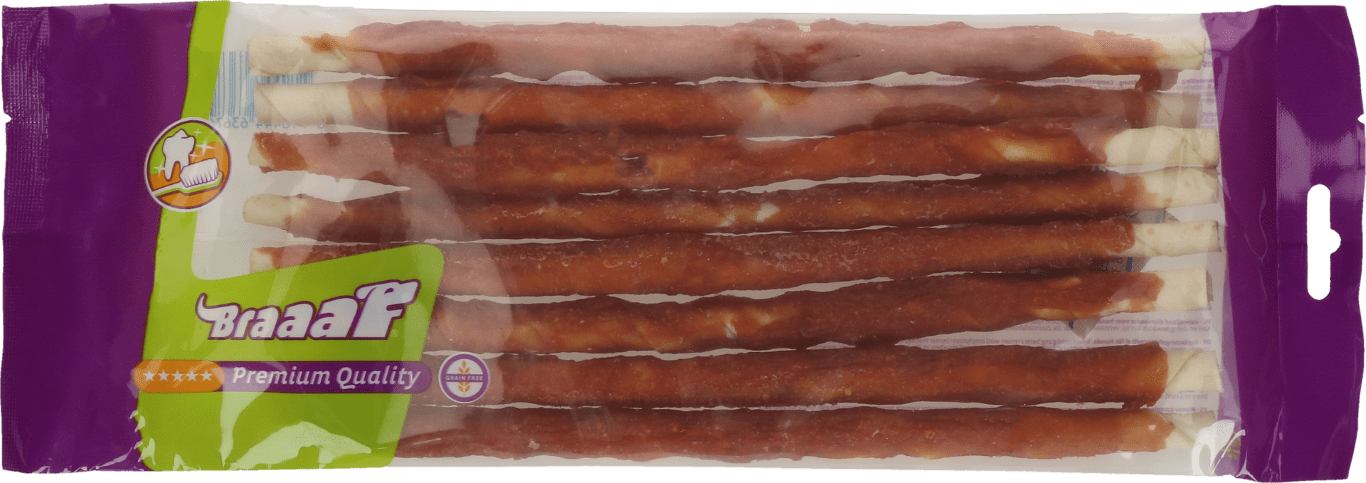 Braaaf Rawhide Twister Eend (8 st.) - 25 cm