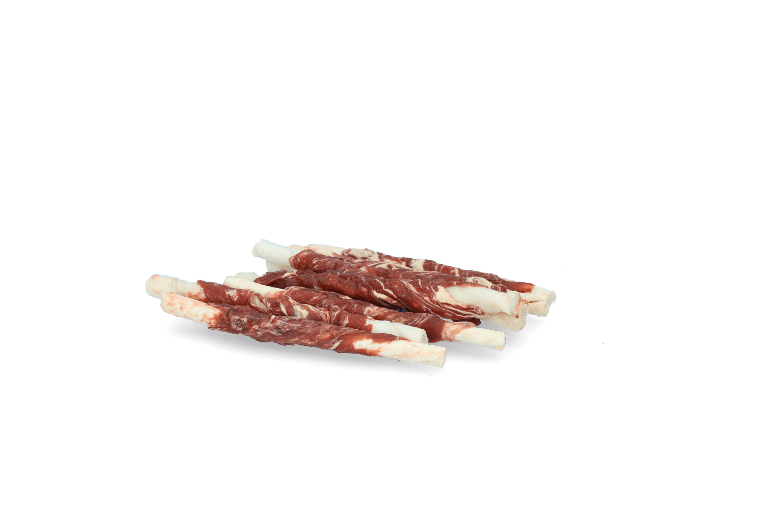 Braaaf Rawhide Roll Sticks Lam & Vis - 8 st. - Afbeelding 2