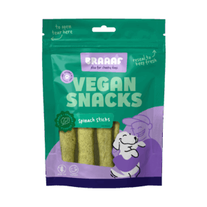 Braaaf Vegan Snack Spinazie Stick - 12 cm
