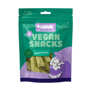 Braaaf Vegan Snack Spinazie Stick - 6 cm