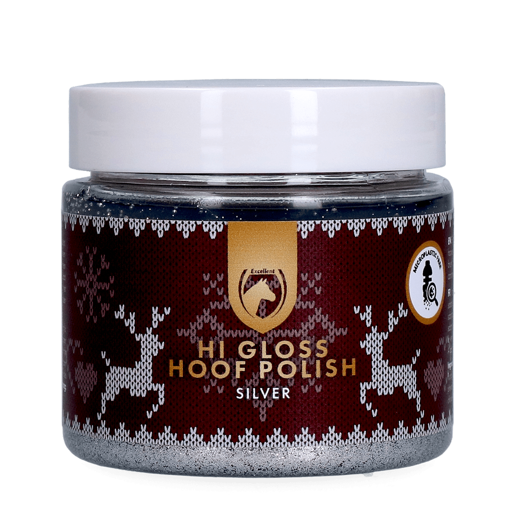 Excellent Horse Christmas Hi Gloss Hoof Polish Zilver 150 ml