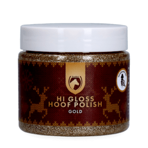 Excellent Horse Christmas Hi Gloss Hoof Polish Goud 150 ml