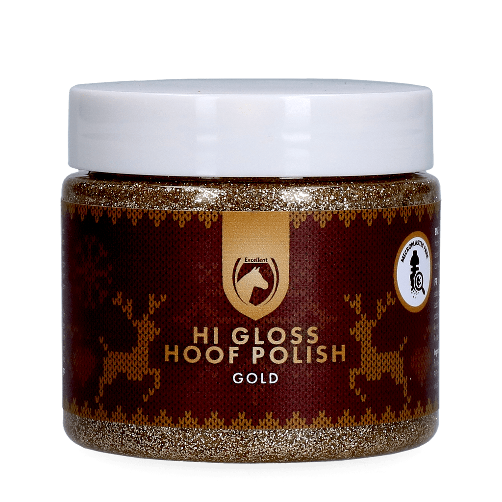 Excellent Horse Christmas Hi Gloss Hoof Polish Goud 150 ml