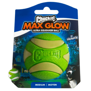 Chuckit! Max Glow Ultra Squeaker Ball M