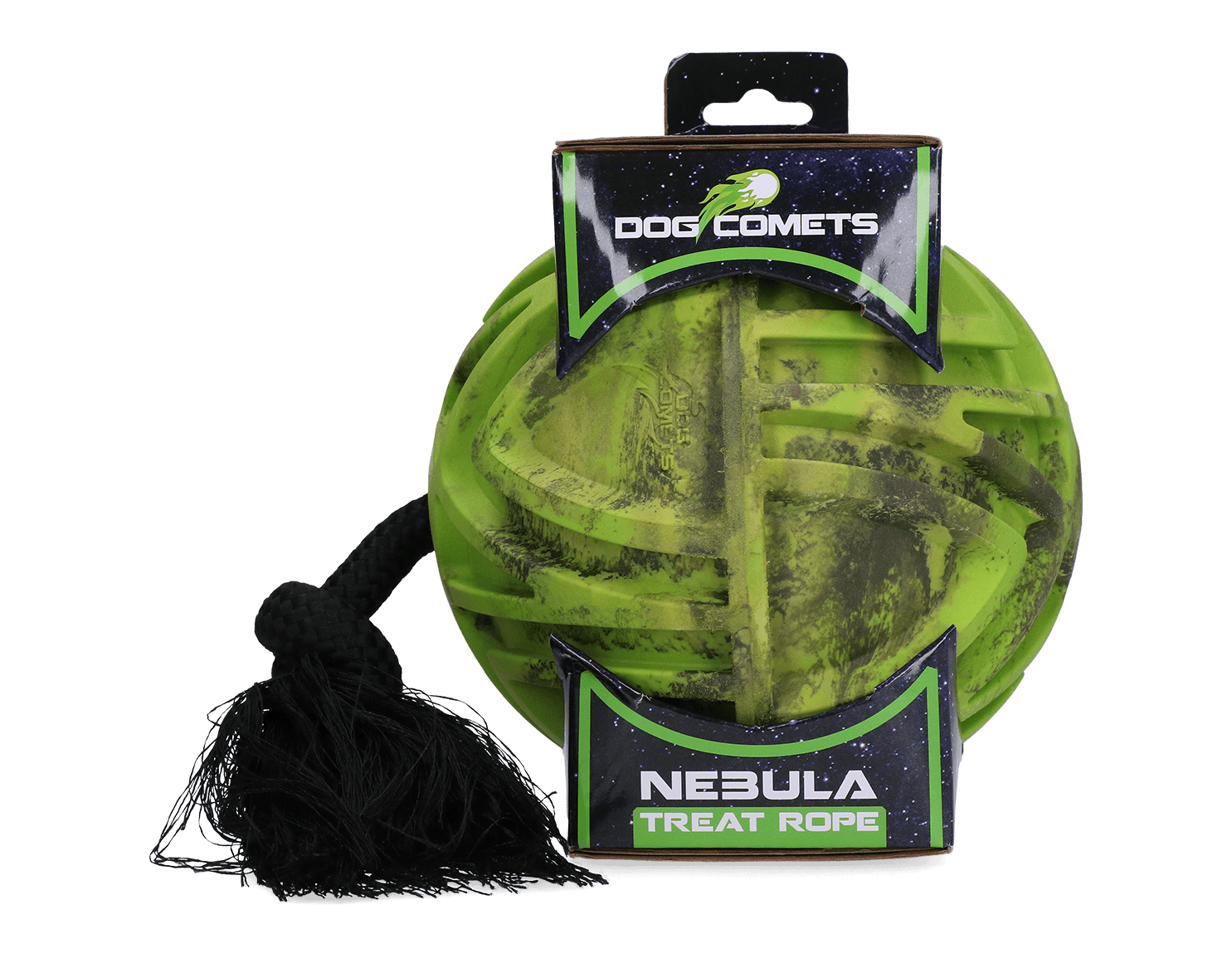 Dog Comets Nebula Treat Rope Groen