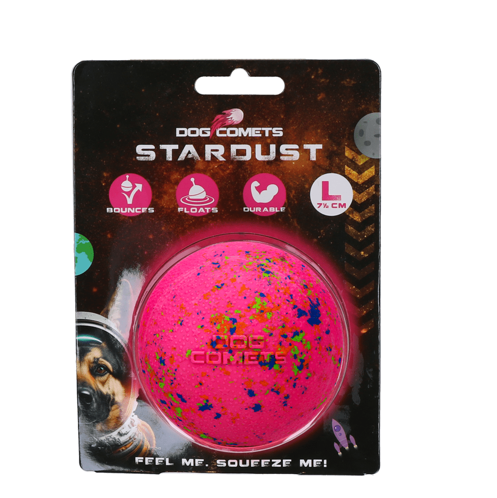 Dog Comets Stardust Roze L