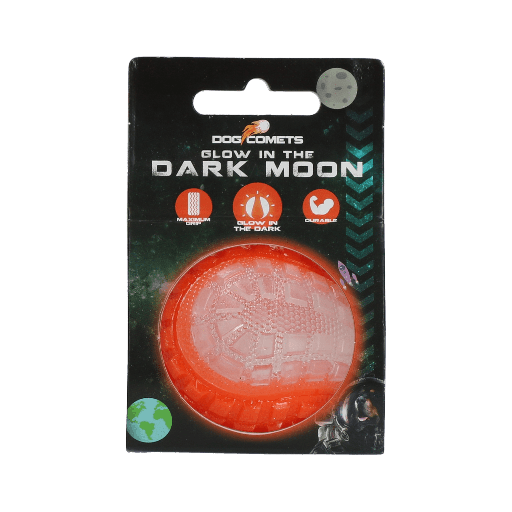 Dog Comets Glow In The Dark Moon Bal S Oranje