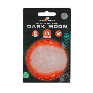 Dog Comets Glow In The Dark Moon Bal M Oranje