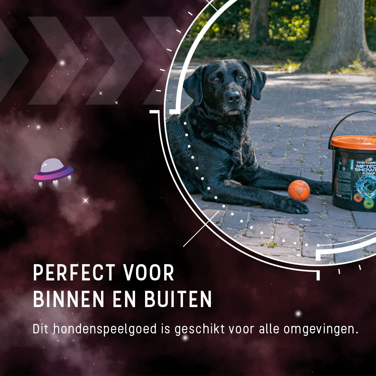 Dog Comets Meteor Shower (Emmer met 6 M Stardust ballen) - Afbeelding 2