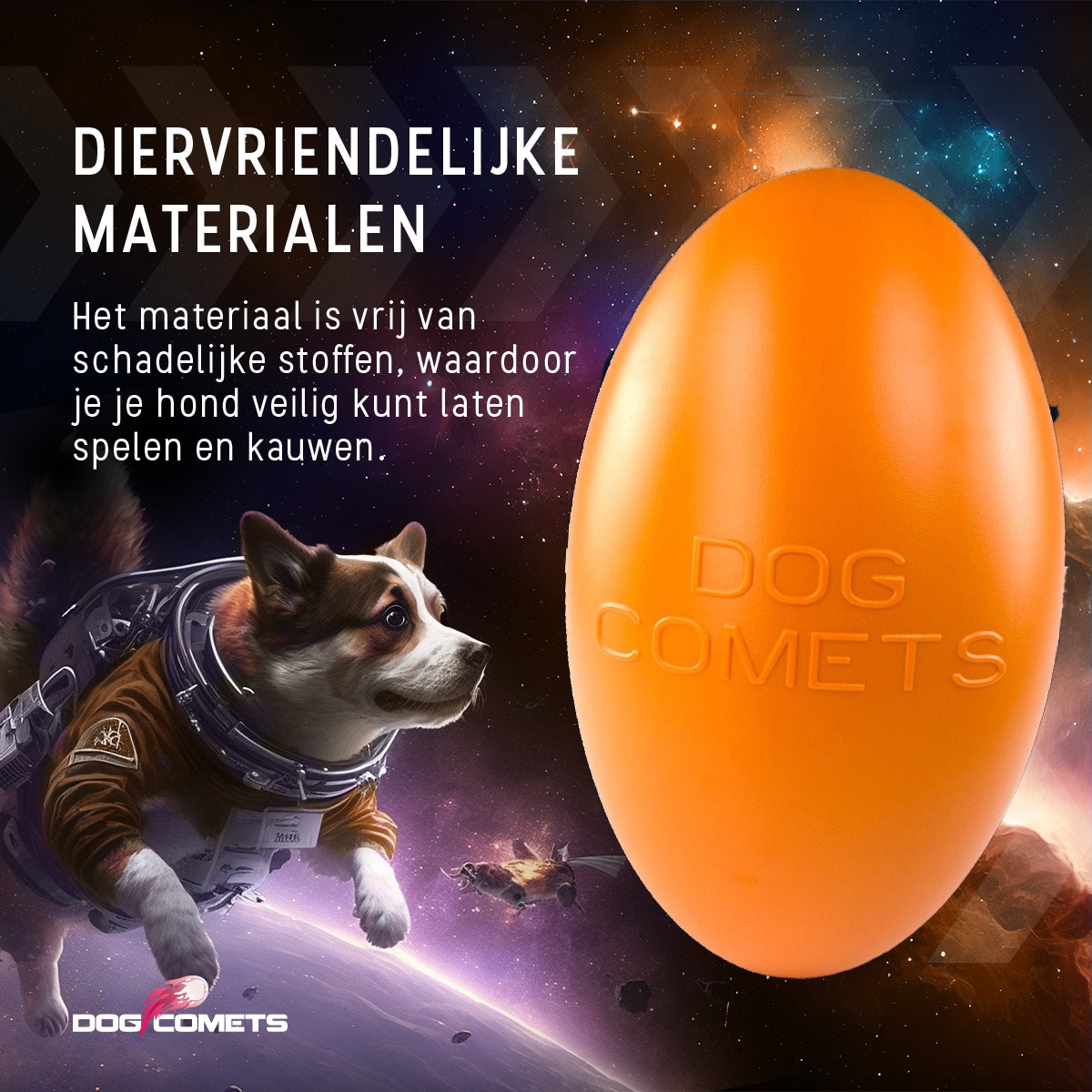 Dog Comets Pan-Stars Oranje L - Afbeelding 4