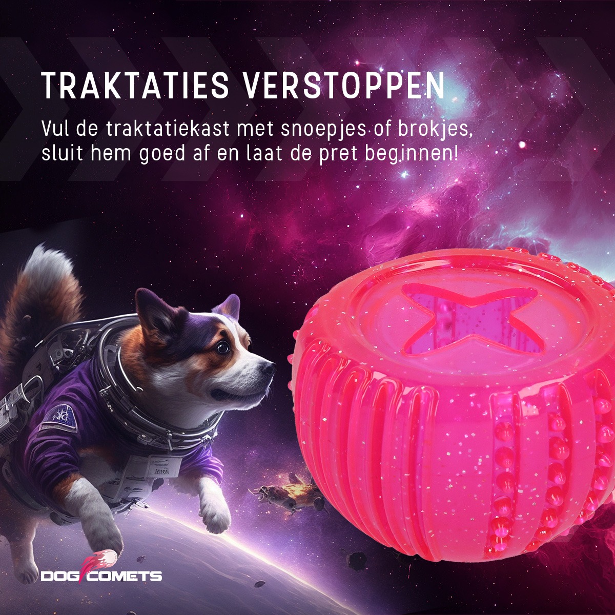 Dog Comets Treat Locker Roze - Afbeelding 6