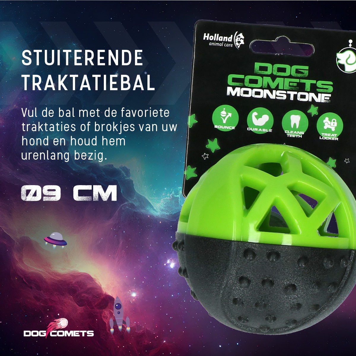 Dog Comets Moonstone Traktatiebal Groen - Afbeelding 5