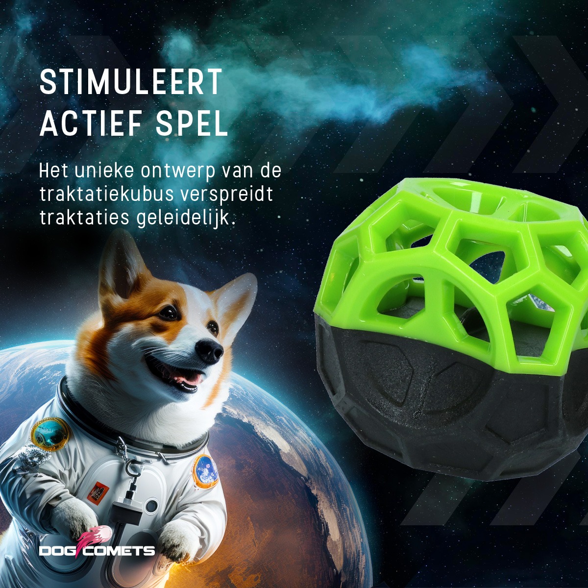 Dog Comets Moonstone Traktatiekubus Groen - Afbeelding 6
