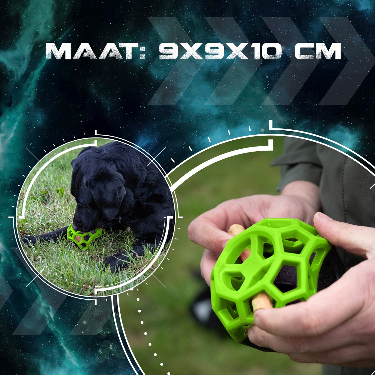 Dog Comets Moonstone Traktatiekubus Groen - Afbeelding 5