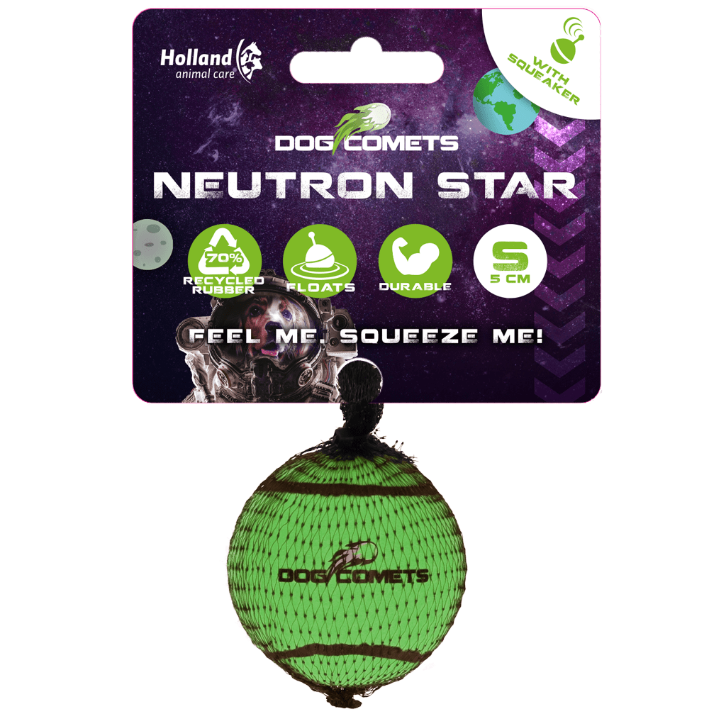 Dog Comets Tennisbal Met Pieper Neutron Star S Groen