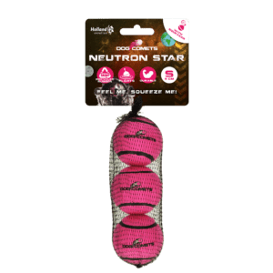Dog Comets Tennisbal Met Pieper Neutron Star S Roze (3-pack)
