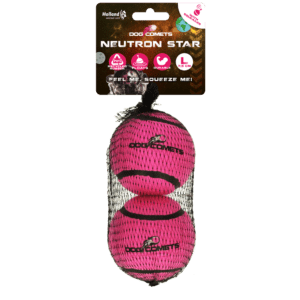 Dog Comets Tennisbal Met Pieper Neutron Star L Roze (2-pack)