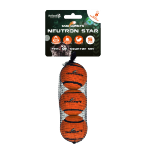 Dog Comets Tennisbal Met Pieper Neutron Star S Oranje (3-pack)