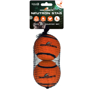 Dog Comets Tennisbal Met Pieper Neutron Star L Oranje (2-pack)
