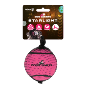 Dog Comets Tennisbal Starlight L Roze