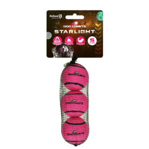 Dog Comets Tennisbal Starlight S Roze (3-pack)