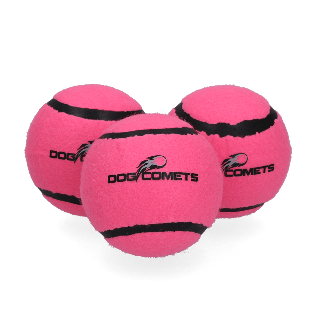 Dog Comets Tennisbal Met Pieper Neutron Star M Roze (3-pack) - Afbeelding 3