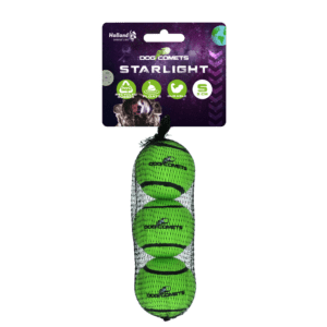 Dog Comets Tennisbal Starlight S Groen (3-pack)