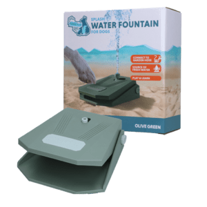 Coolpets Splash Water Fountain Olijfgroen