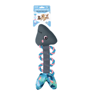 CoolPets Pull Me! Fishy Rope Flamingo