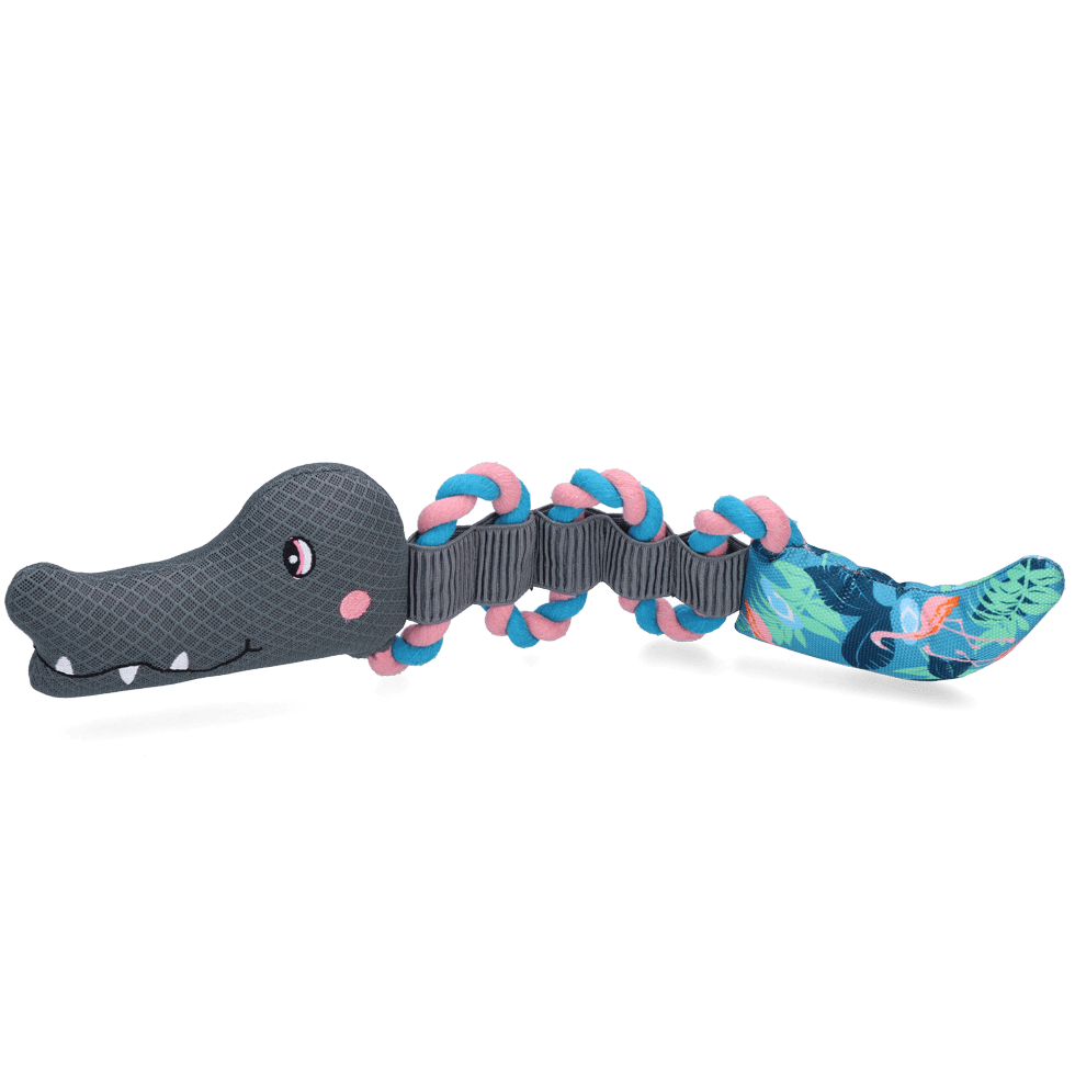CoolPets Pull Me! Crocky Rope Flamingo - Afbeelding 2