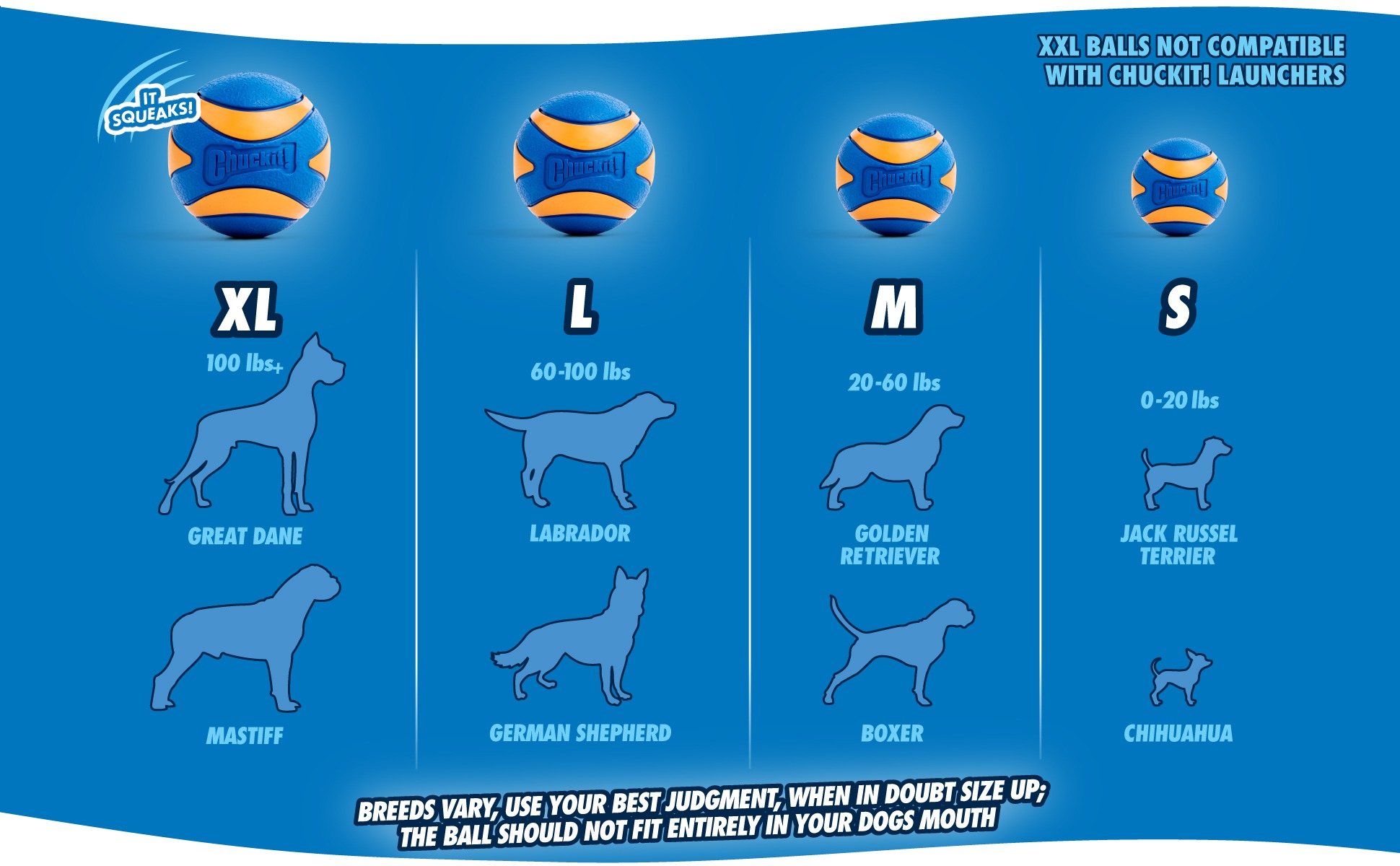 Chuckit! Ultra Squeaker Ball L (1-pack) - Afbeelding 4