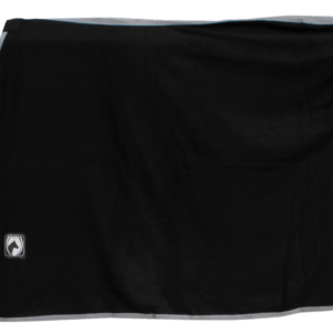 Zweet/Fleece deken zw/gri 135/185cm