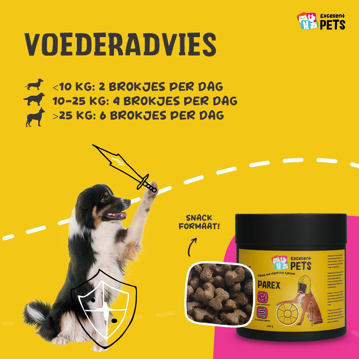 Excellent Pets Dog Parex 630 g - Afbeelding 2
