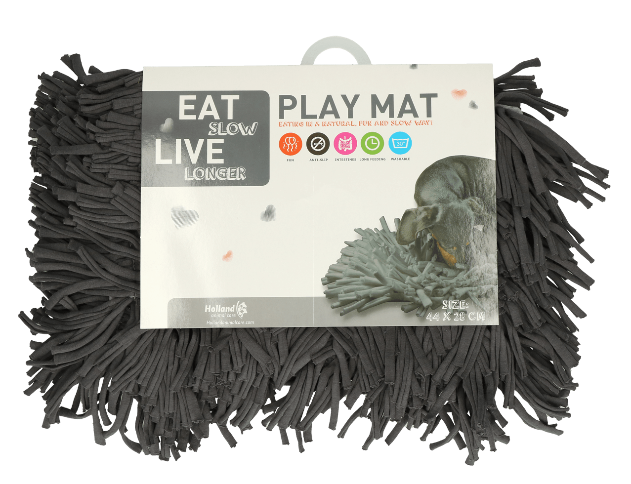 Eat Slow Live Longer Play Mat Grijs - Afbeelding 3