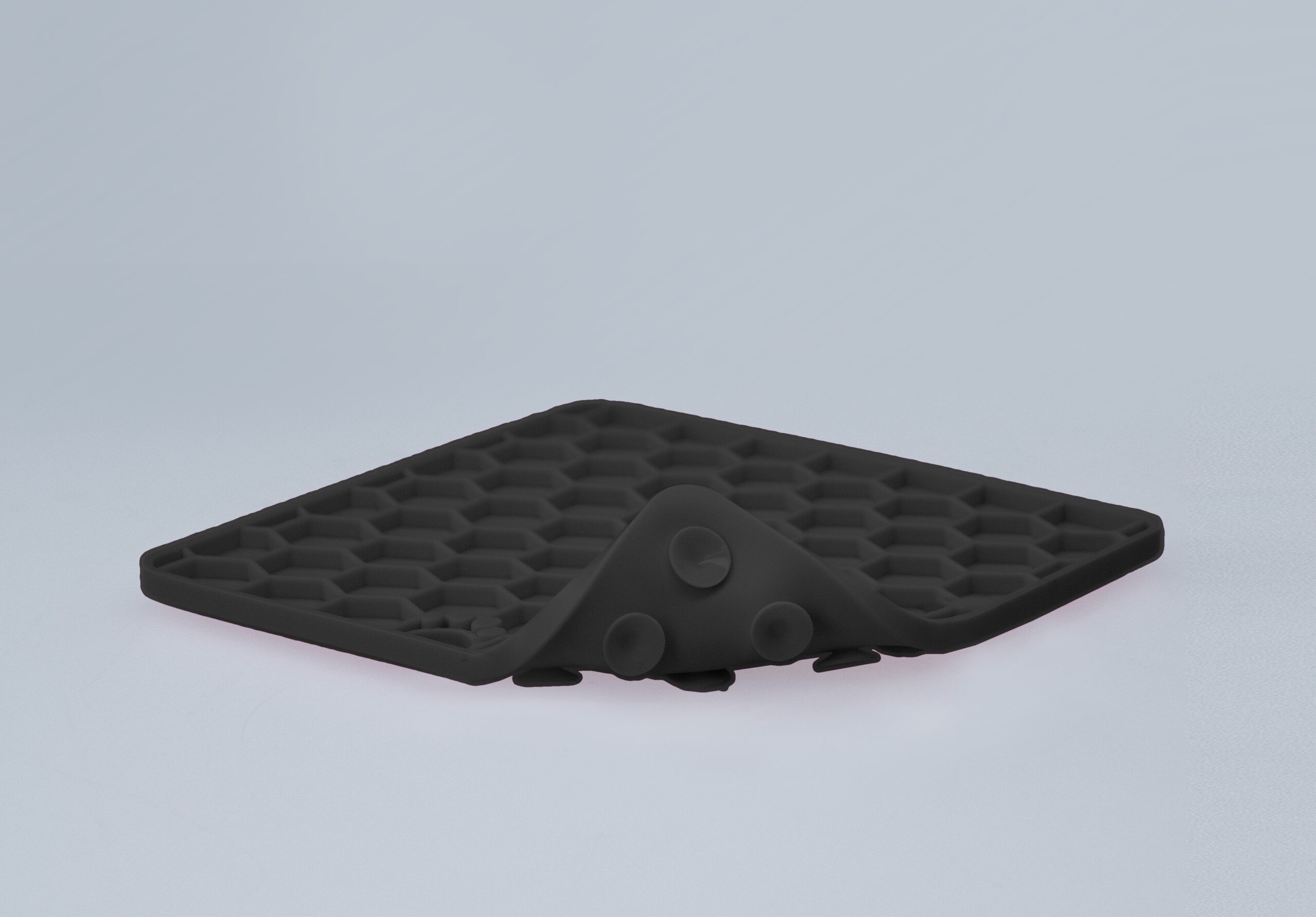 Eat Slow Live Longer Lick Mat Honeycomb Grijs - Afbeelding 4
