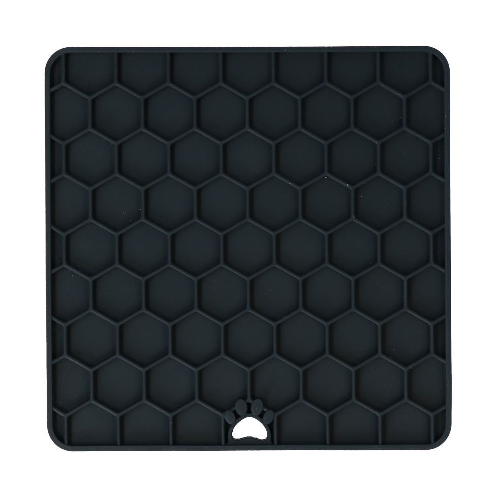 Eat Slow Live Longer Lick Mat Honeycomb Grijs - Afbeelding 3