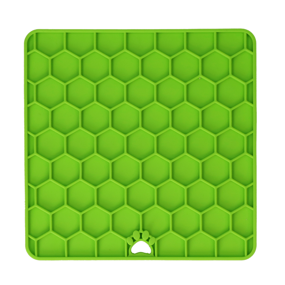 Eat Slow Live Longer Lick Mat Honeycomb Groen - Afbeelding 3