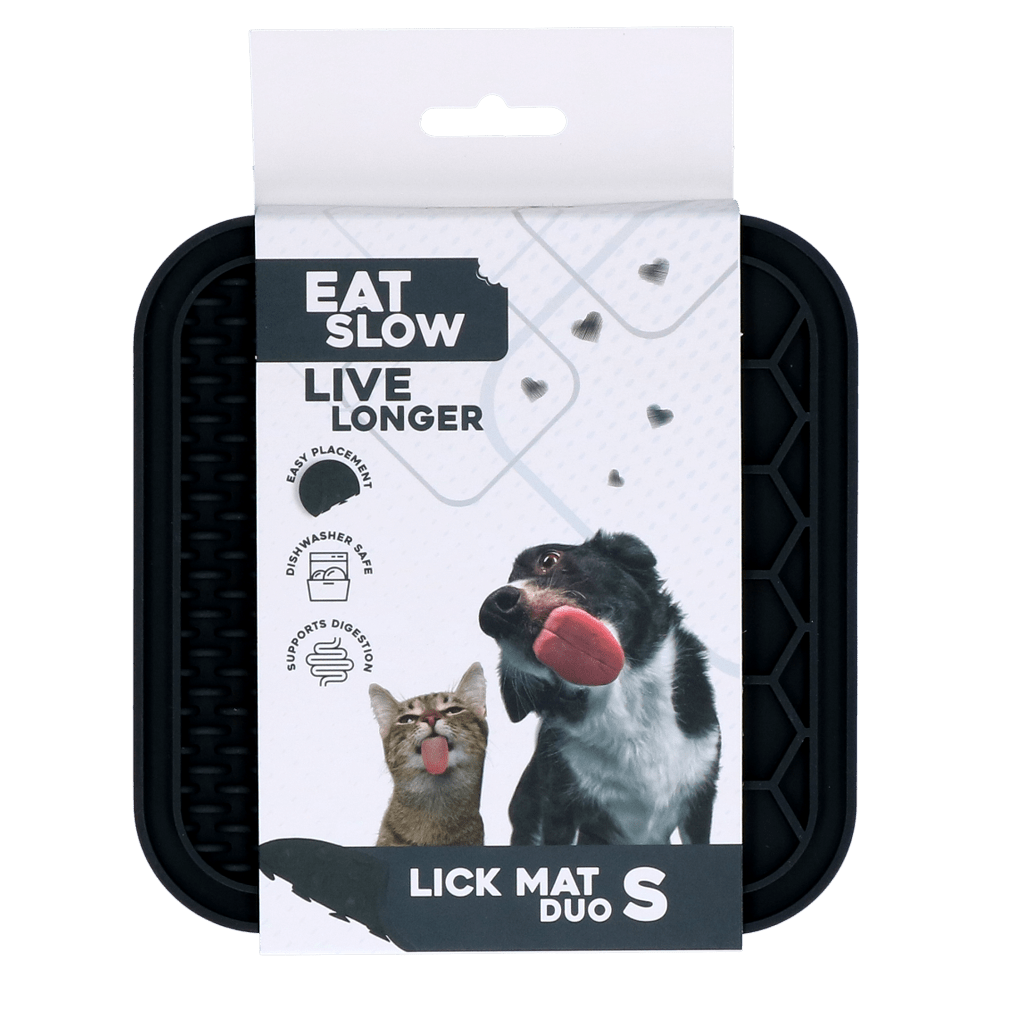 Eat Slow Live Longer Lick Mat Duo S Grijs