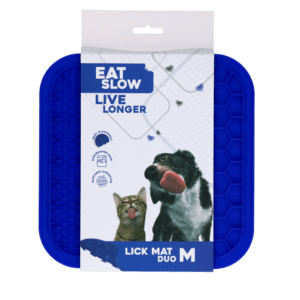 Eat Slow Live Longer Lick Mat Duo M Blauw