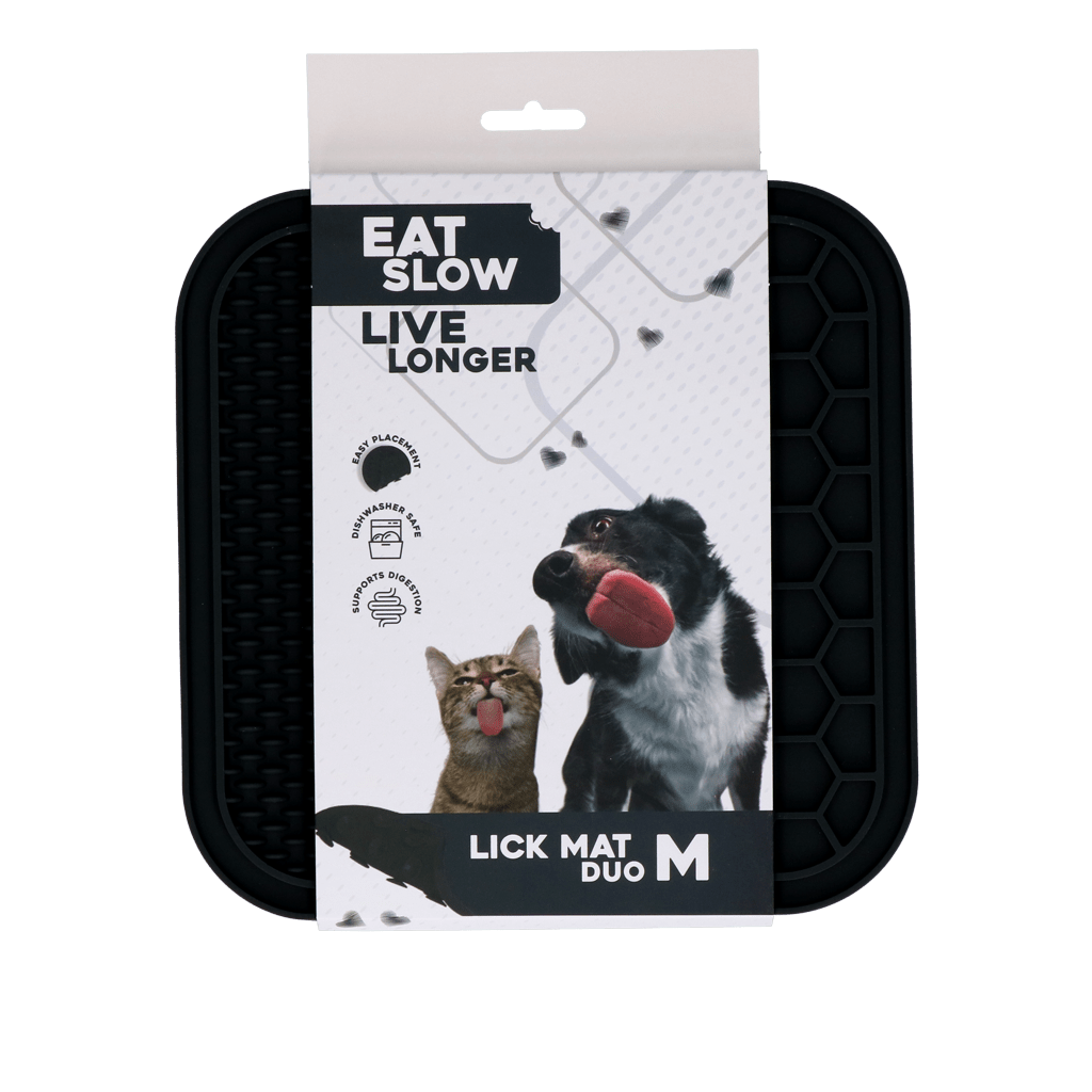Eat Slow Live Longer Lick Mat Duo M Grijs