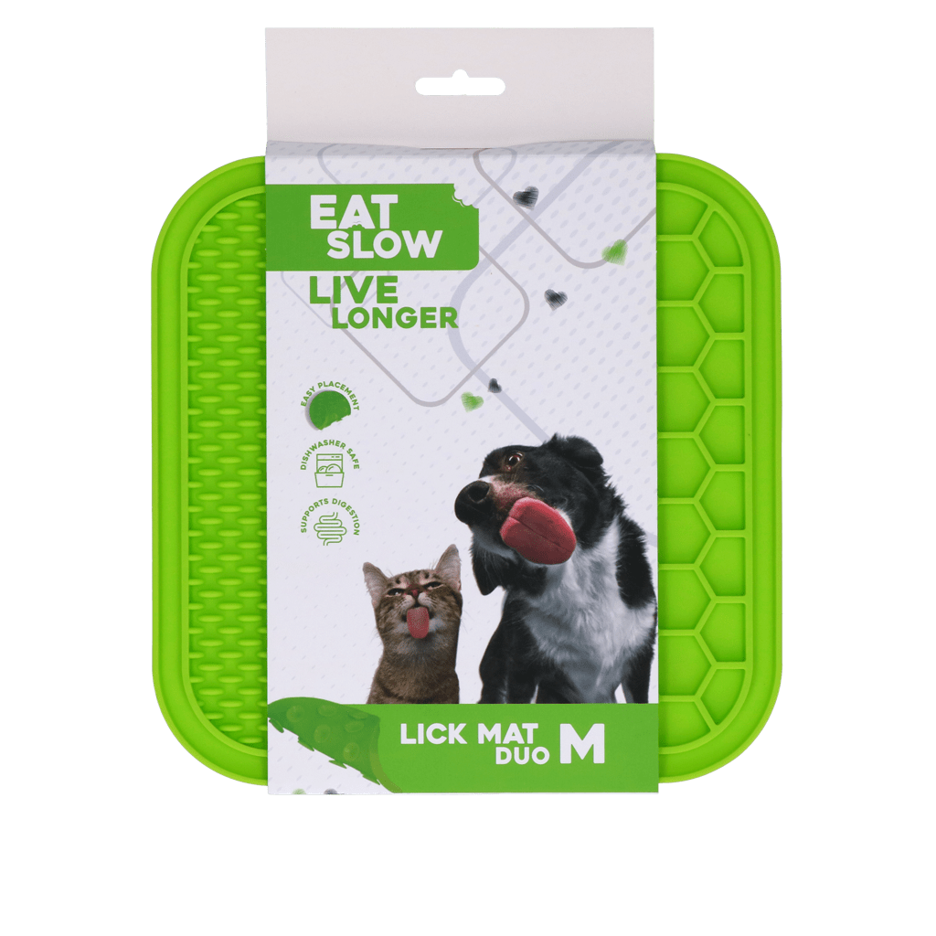 Eat Slow Live Longer Lick Mat Duo M Groen