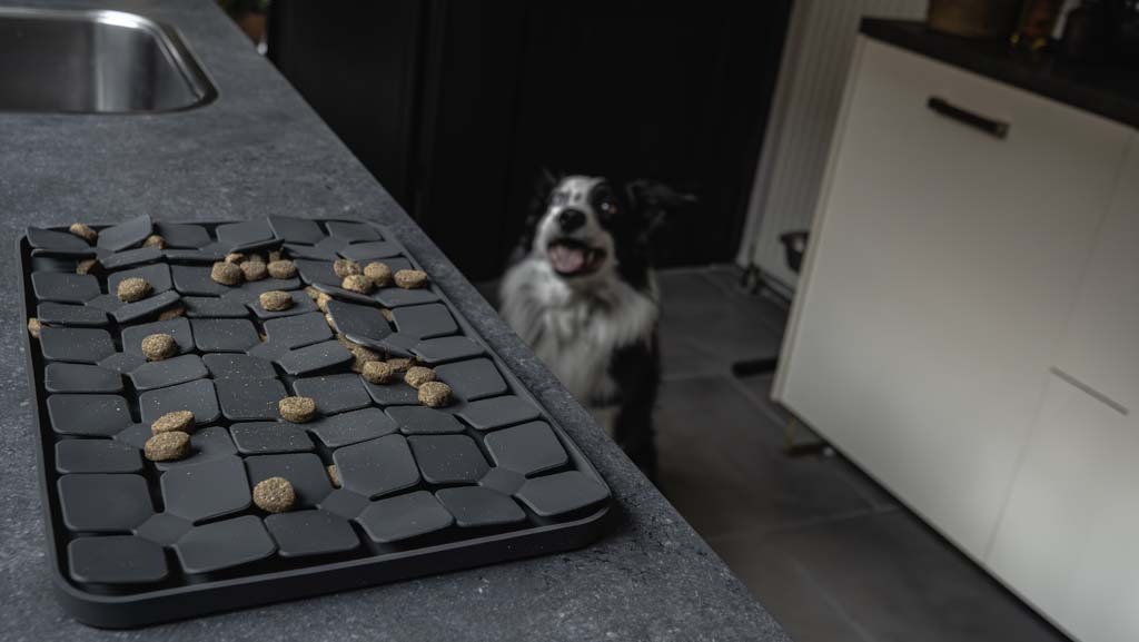 Eat Slow Live Longer Lick Mat Dimensions Flower Grijs - Afbeelding 6