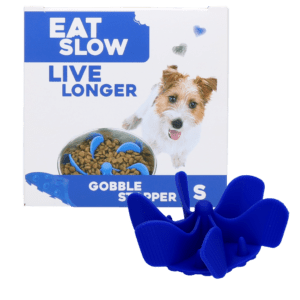 Eat Slow Live Longer Gobble Stopper Blauw S