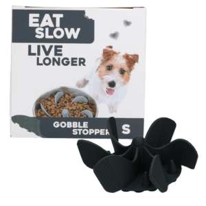 Eat Slow Live Longer Gobble Stopper Grijs S