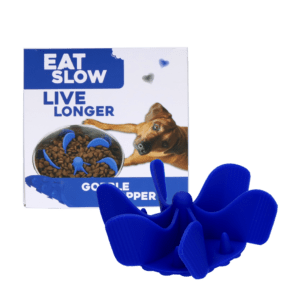 Eat Slow Live Longer Gobble Stopper Blauw M